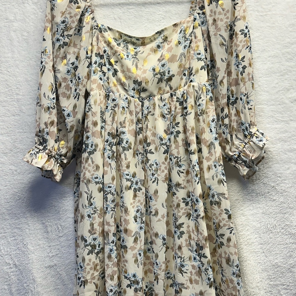 Floral Long Sleeve Dress